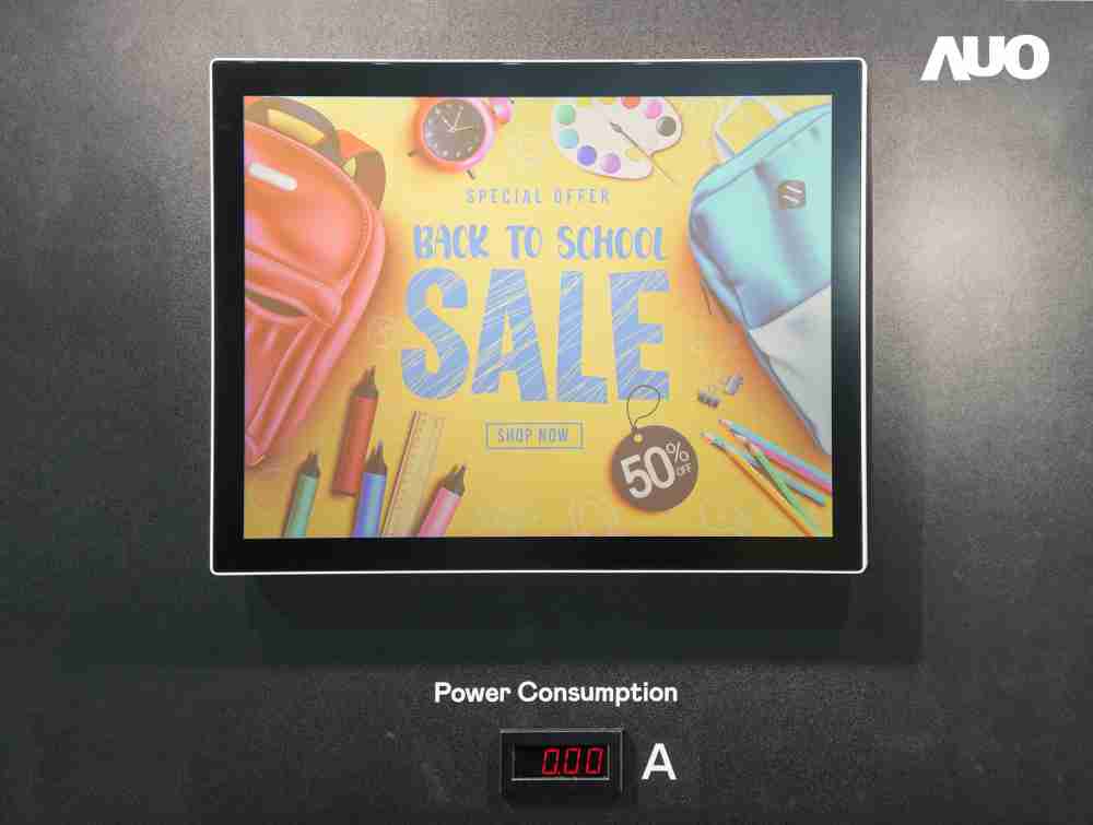 尊龙z6展示胆固醇液晶超低耗能户外全彩显示器，，，ChLC（胆固醇液晶）以双稳态技术使静态显示零功耗，，，具省电、、高彩度、、、环保的特性，，还整合软硬件系统解决方案，，，可透过单一云端平台管理